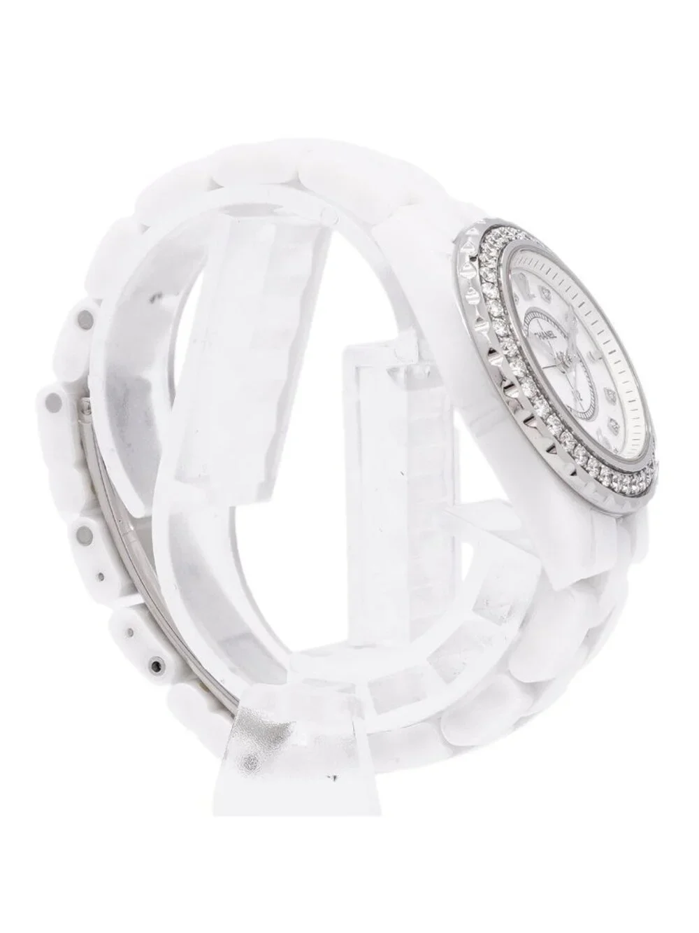 Chanel Diamond White Dial Watch